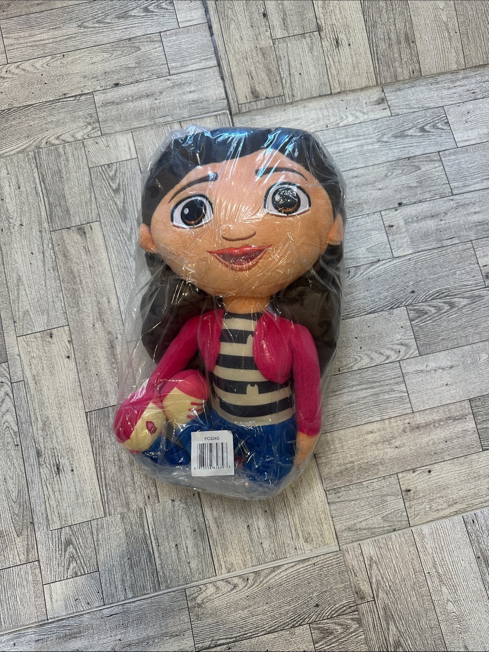 Kids Plush Gabby Doll - Pink Jacket, Blue Pants